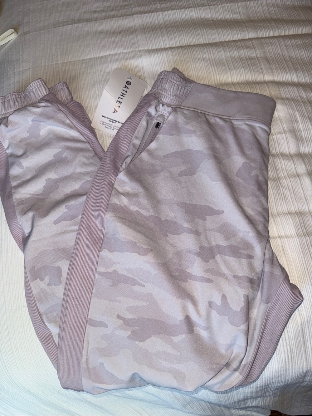 Athleta Girls Lavender Camo Joggers